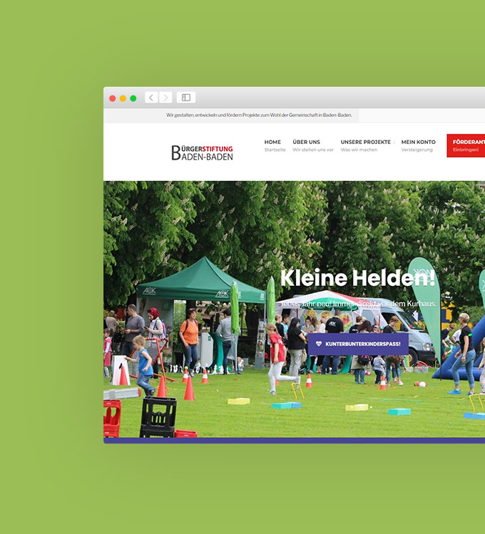 Webseite Bürgerstiftung Baden-Baden